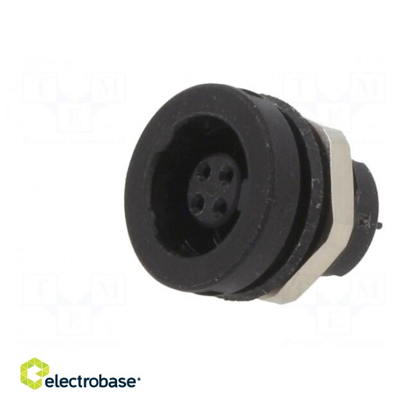 Connector: circular | 420 | 125V | PIN: 4 | socket | female | soldering paveikslėlis 2