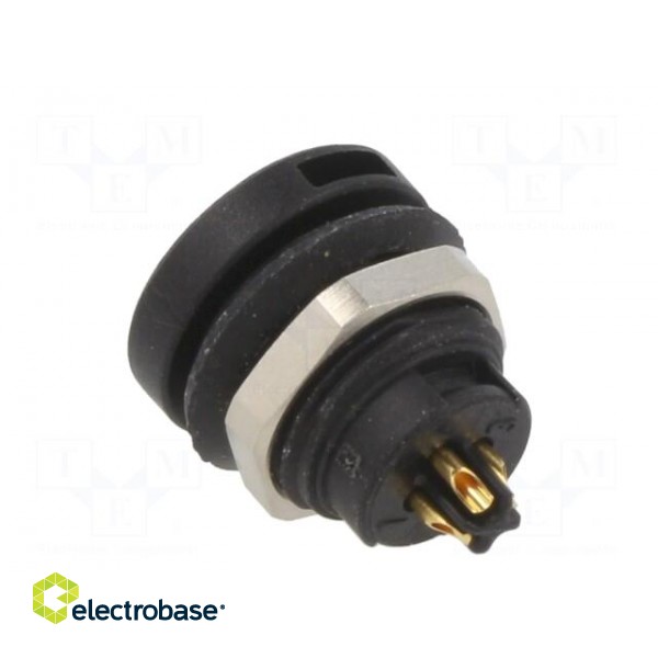 Connector: circular | 420 | 125V | PIN: 4 | socket | female | soldering paveikslėlis 4
