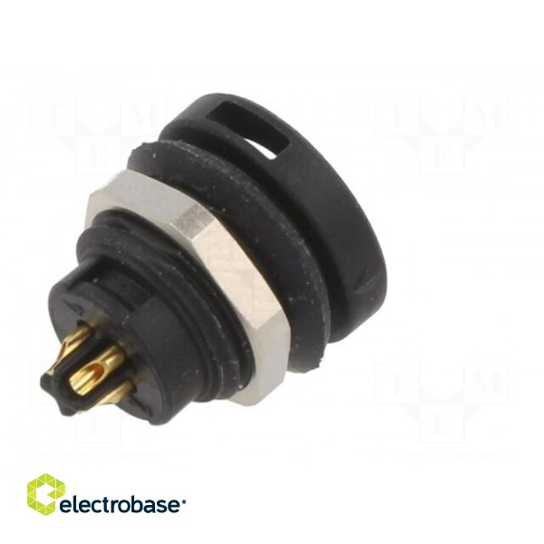 Connector: circular | 420 | 125V | PIN: 4 | socket | female | soldering paveikslėlis 6