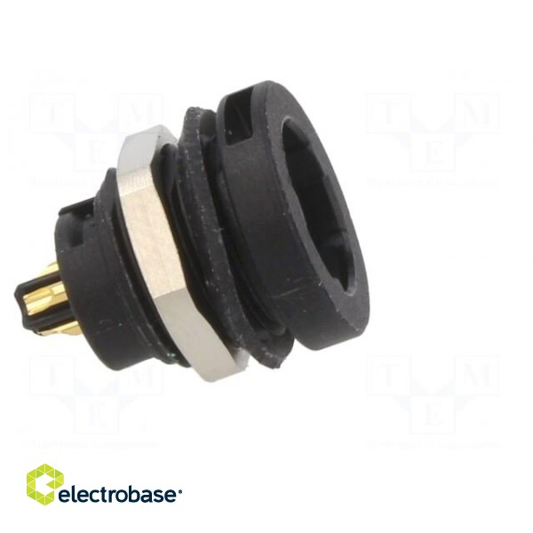 Connector: circular | 420 | 125V | PIN: 4 | socket | female | soldering paveikslėlis 7