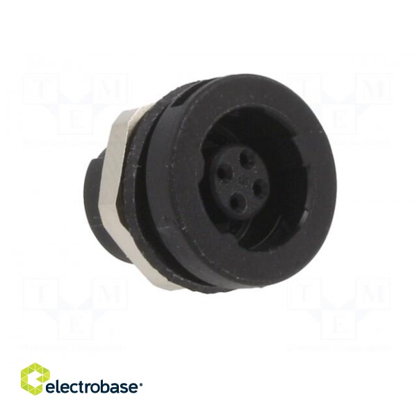 Connector: circular | 420 | 125V | PIN: 4 | socket | female | soldering paveikslėlis 8