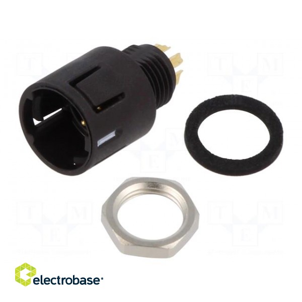 Connector: circular | 620 | 63V | PIN: 5 | socket | male | soldering | 2A