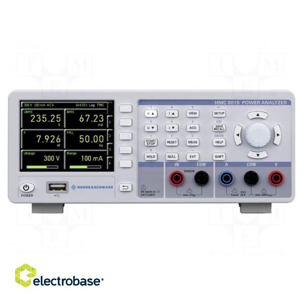 Meter: power analyzer | Display: colour,LCD TFT 3,5" | 100÷240VAC фото 1