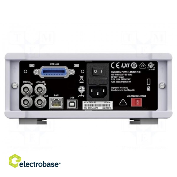 Meter: power analyzer | Display: colour,LCD TFT 3,5" | 100÷240VAC image 2