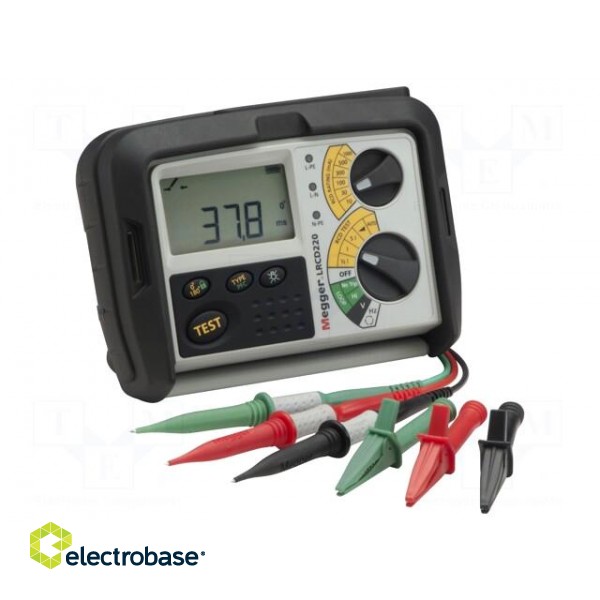 Meter: short circuit loop impedance | LCD | VAC: 0÷500V | IP54
