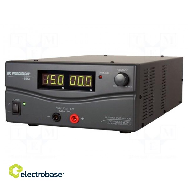 Power supply: laboratory | single-channel,adjustable | 1÷15VDC image 3