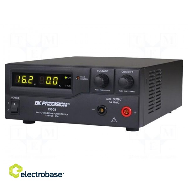 Power supply: laboratory | single-channel,adjustable | 1÷16VDC image 3