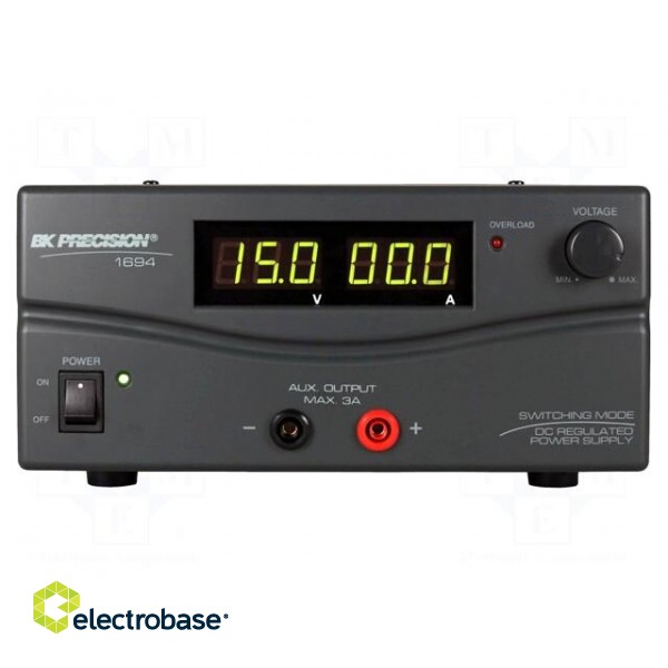 Power supply: laboratory | single-channel,adjustable | 1÷15VDC image 2