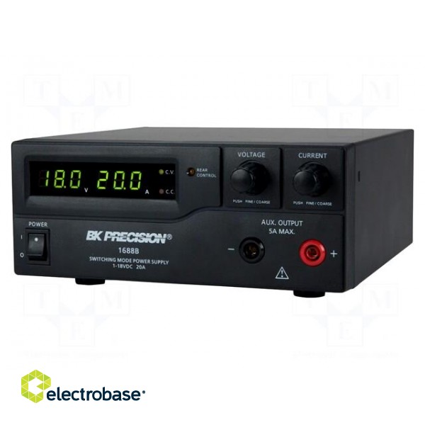 Power supply: laboratory | single-channel,adjustable | 1÷60VDC фото 3