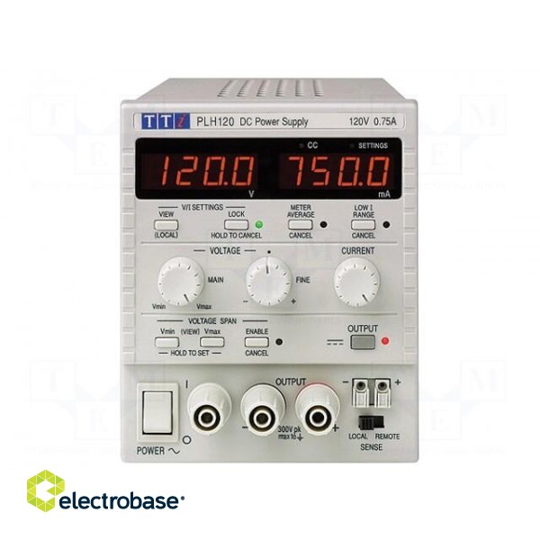 Power supply: laboratory | single-channel,linear | 0÷120VDC