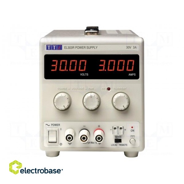 Power supply: laboratory | single-channel,linear | 0÷30VDC | 0÷3A