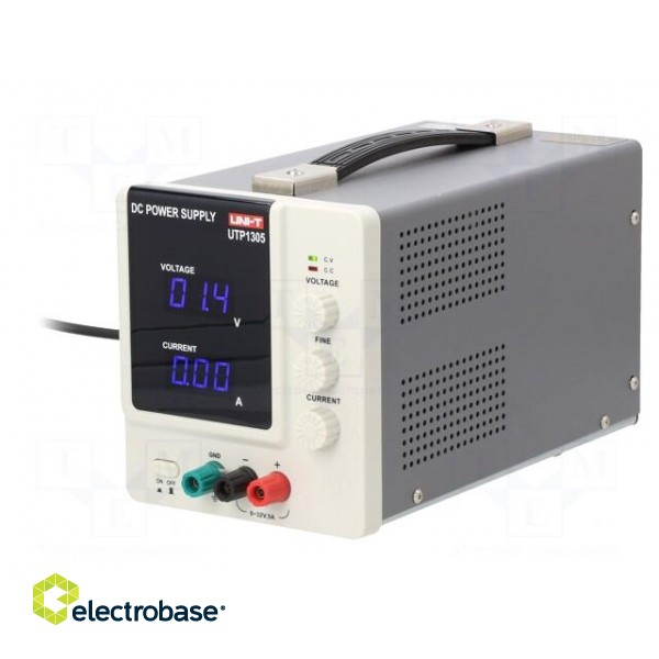 Power supply: laboratory | single-channel,linear | 0÷32VDC | 0÷5A фото 1