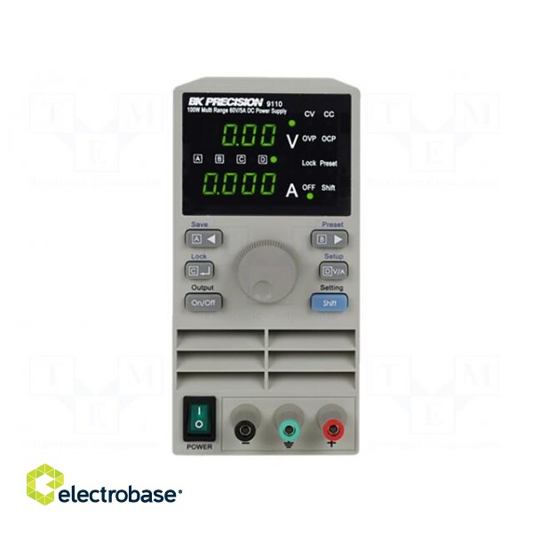 Power supply: laboratory | single-channel,multi- range | 0÷60VDC image 2