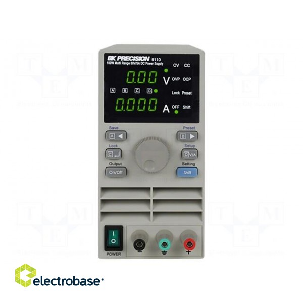 Power supply: laboratory | single-channel,multi- range | 0÷60VDC фото 1