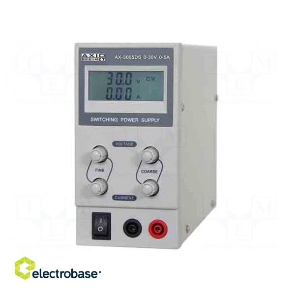 Power supply: laboratory | switched-mode,single-channel | 0÷30VDC