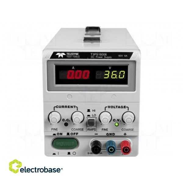 Power supply: laboratory | switched-mode,single-channel | 0÷60V image 2
