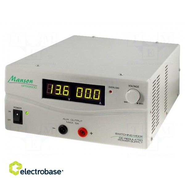 Power supply: laboratory | switched-mode,single-channel | 5A | 60A