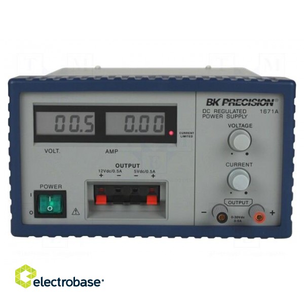 Power supply: laboratory | adjustable,multi-channel | 30VDC | 5A image 1