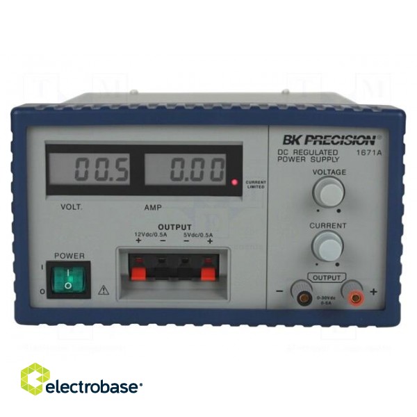 Power supply: laboratory | adjustable,multi-channel | 30VDC | 5A image 2