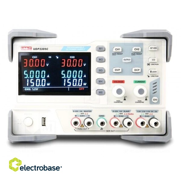 Power supply: laboratory | linear,multi-channel | Ch: 3 | 0÷30VDC image 1