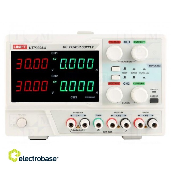 Power supply: laboratory | linear,multi-channel | Ch: 3 | 0÷32VDC image 1