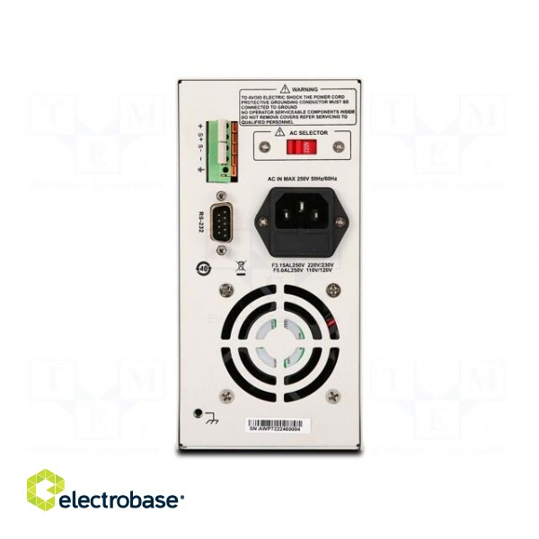 Power supply: laboratory | single-channel,programmable | Ch: 1 image 2