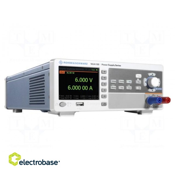 Power supply: programmable laboratory | Ch: 1 | 0÷100VDC | 0÷2A | 40W image 4