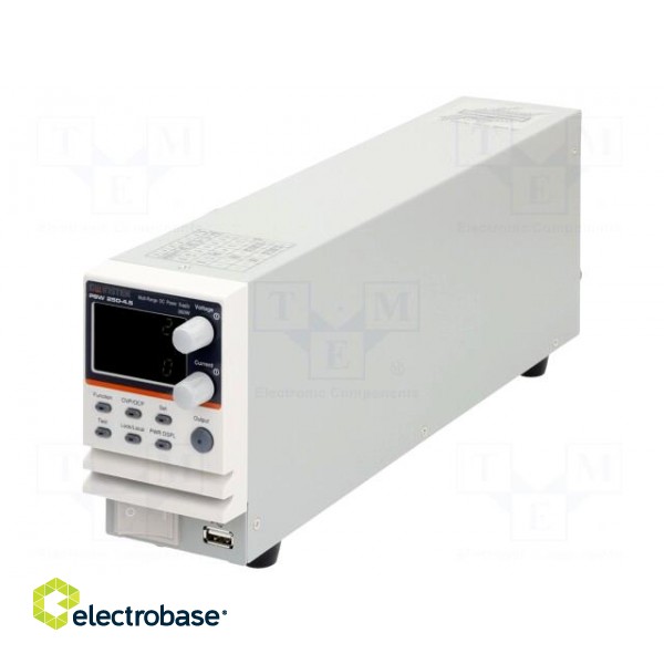 Power supply: programmable laboratory | switched-mode | 0÷250VDC image 1
