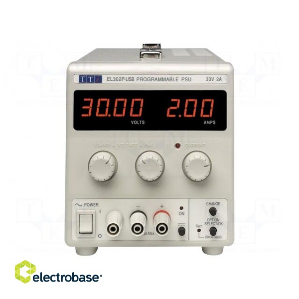 Power supply: programmable laboratory | Ch: 1 | 0÷30VDC | 0÷2A | 100mV