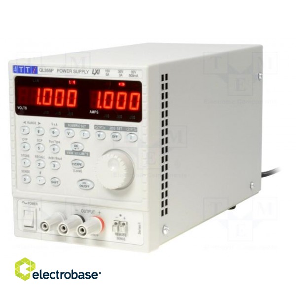Power supply: programmable laboratory | Ch: 1 | 0÷35VDC | 0÷5A | 105W