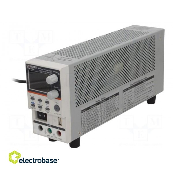 Power supply: programmable laboratory | Channels: 1 | 0÷50VDC | 100W image 1