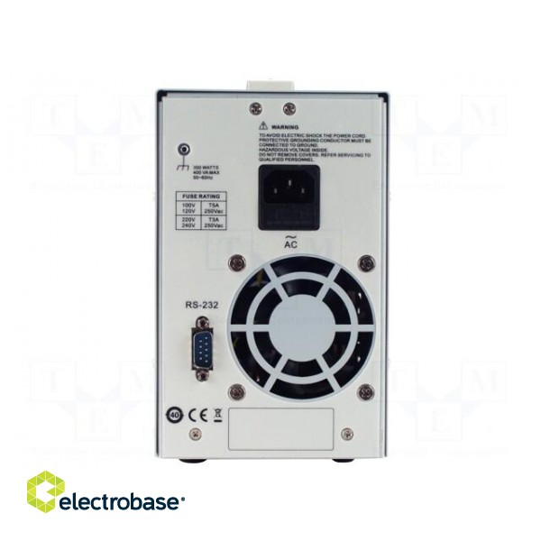 Power supply: programmable laboratory | Ch: 1 | 0÷60VDC | 0÷3A | 180W фото 2