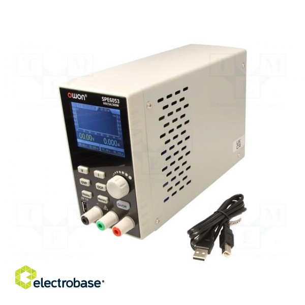 Power supply: programmable laboratory | Ch: 1 | 0÷60VDC | 0÷5A | 300W фото 2