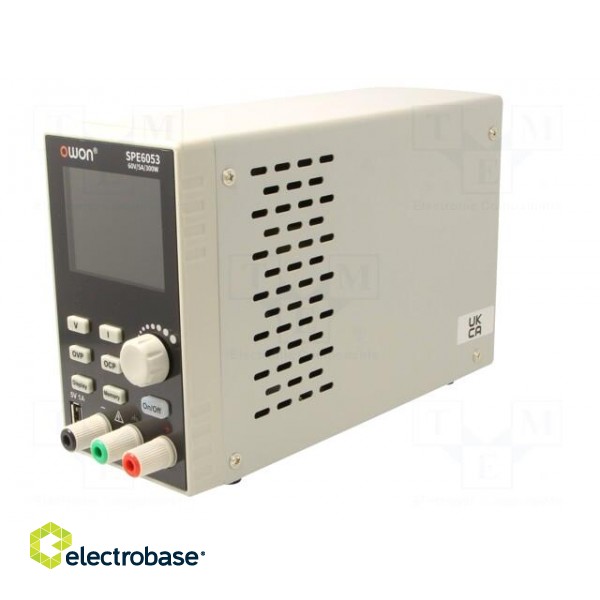 Power supply: programmable laboratory | Ch: 1 | 0÷60VDC | 0÷5A | 300W image 3