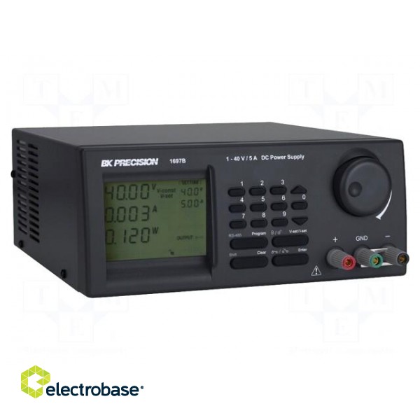 Power supply: programmable laboratory | Ch: 1 | 20VDC | 10A | 200W фото 4