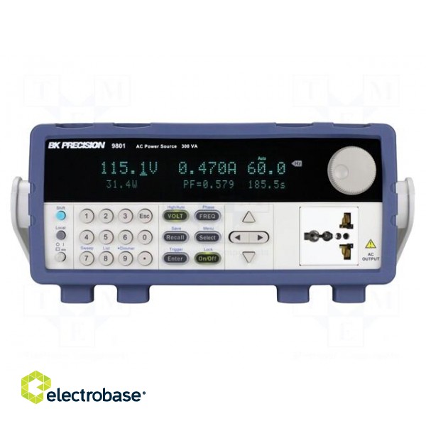 Power supply: programmable laboratory | Ch: 1 | Uout: 300VAC | Iin: 8A paveikslėlis 2