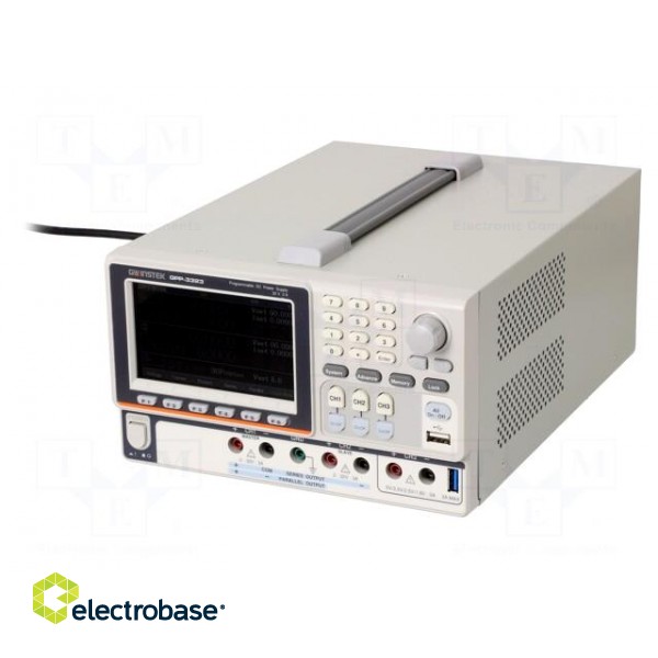 Power supply: programmable laboratory | Ch: 3 | 0÷32VDC | 0÷3A | 0÷3A image 1