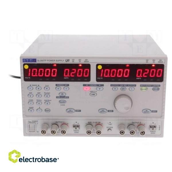 Power supply: programmable laboratory | Ch: 3 | 0÷35VDC | 0÷5A | 0÷5A image 2