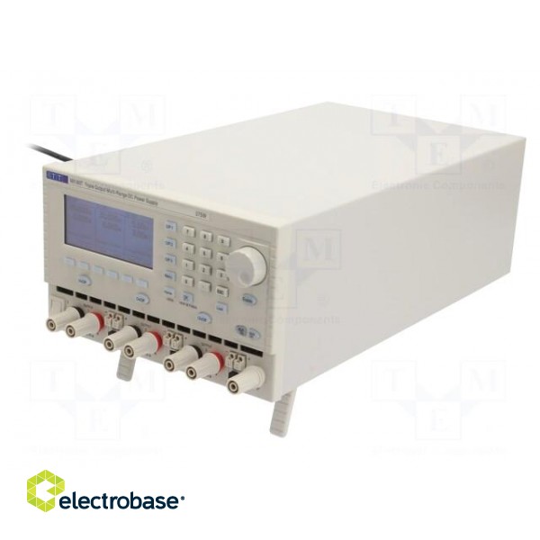 Power supply: programmable laboratory | Channels: 3 | 0÷60VDC | 0÷3A paveikslėlis 1