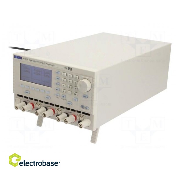 Power supply: programmable laboratory | Ch: 3 | 0÷60VDC | 0÷20A | 0÷3A image 1