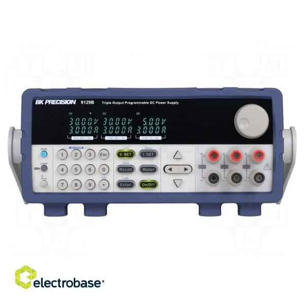 Power supply: programmable laboratory | Ch: 3 | 30VDC | 3A | 30VDC | 3A image 1