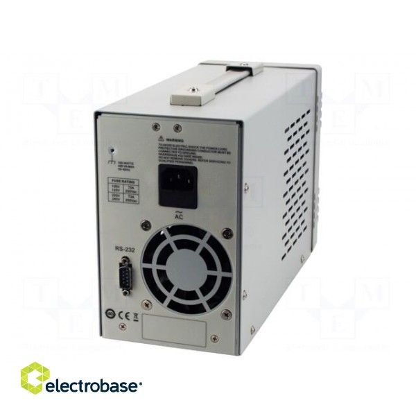 Power supply: programmable laboratory | Ch: 1 | 0÷60VDC | 0÷3A | 180W image 3