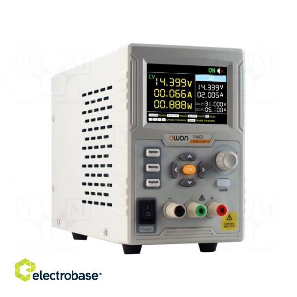 Power supply: programmable laboratory | Ch: 1 | 0÷60VDC | 0÷3A | 180W image 4