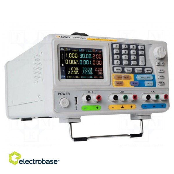 Power supply: programmable laboratory | Ch: 3 | 0÷30VDC | 0÷6A | 0÷6A image 3