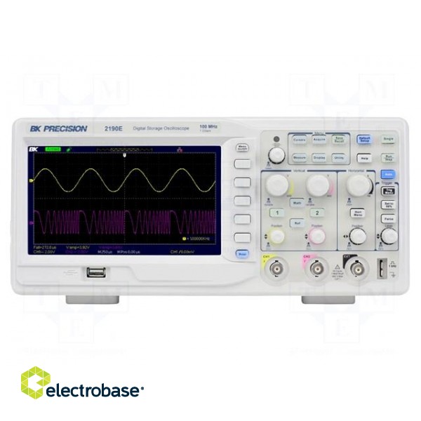 Oscilloscope: digital | Ch: 2 | 100MHz | 1Gsps | 40kpts | LCD TFT 7" image 1