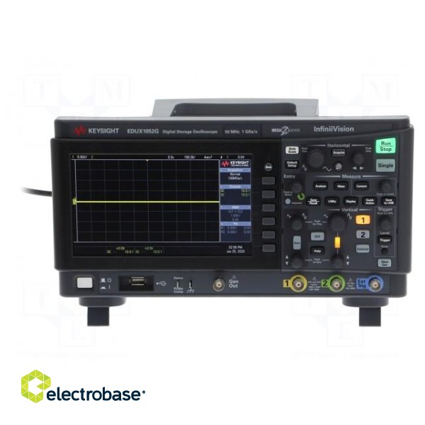 Oscilloscope: digital | Channels: 2 | ≤50MHz | 1Gsps | Rise time: ≤7ns image 3