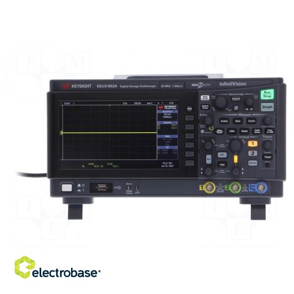Oscilloscope: digital | Channels: 2 | ≤50MHz | 1Gsps | Rise time: ≤7ns image 2