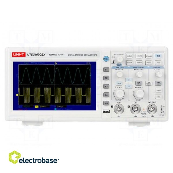 Oscilloscope: digital | Ch: 2 | 50MHz | 1Gsps | 64kpts | 2n÷50s/div | ≤7ns image 5