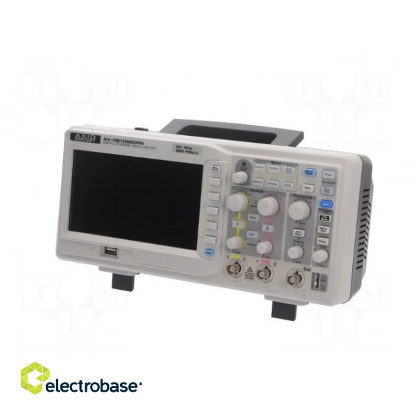 Oscilloscope: digital | Channels: 2 | ≤50MHz | LCD 7" | Rise time: 7ns image 2