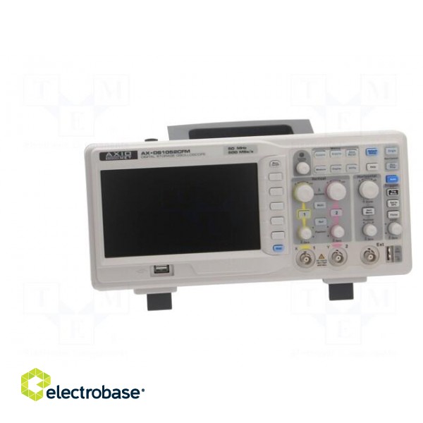 Oscilloscope: digital | Channels: 2 | ≤50MHz | LCD 7" | Rise time: 7ns фото 9